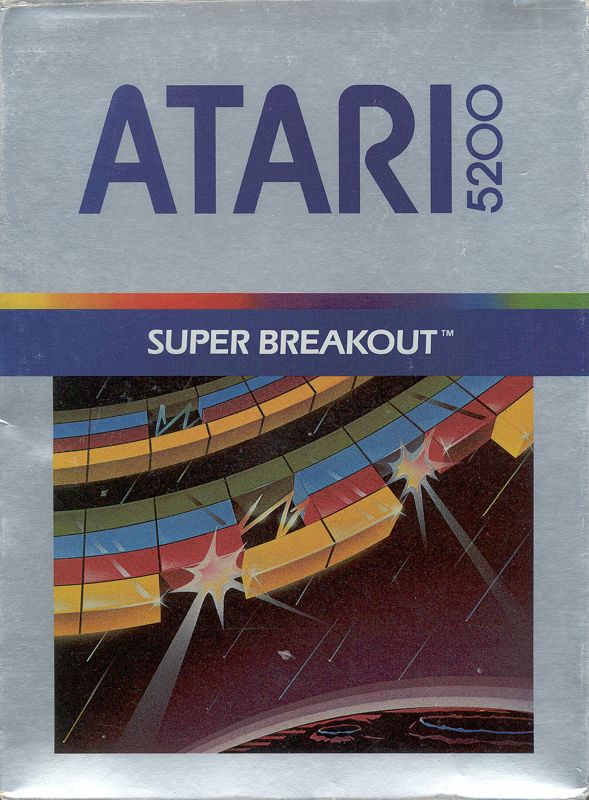 Super Breakout box art for Atari 5200